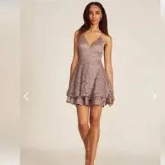 le chateau | Dresses | Le Chateau Xl Pink Skater Open Back Midi Dress |  Poshmark
